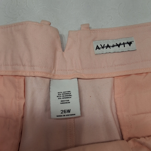 New Ava and Viv Jeans ankle High Rise Fitted Hip & Thigh Stretch Plus SZ 26 WlR - Picture 10 of 10